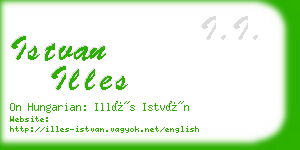 istvan illes business card